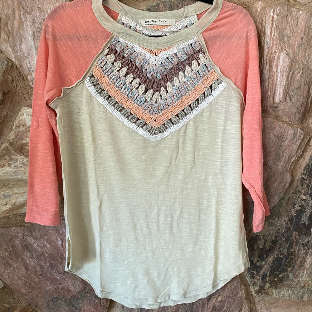 Free people swaying palm combo shirt